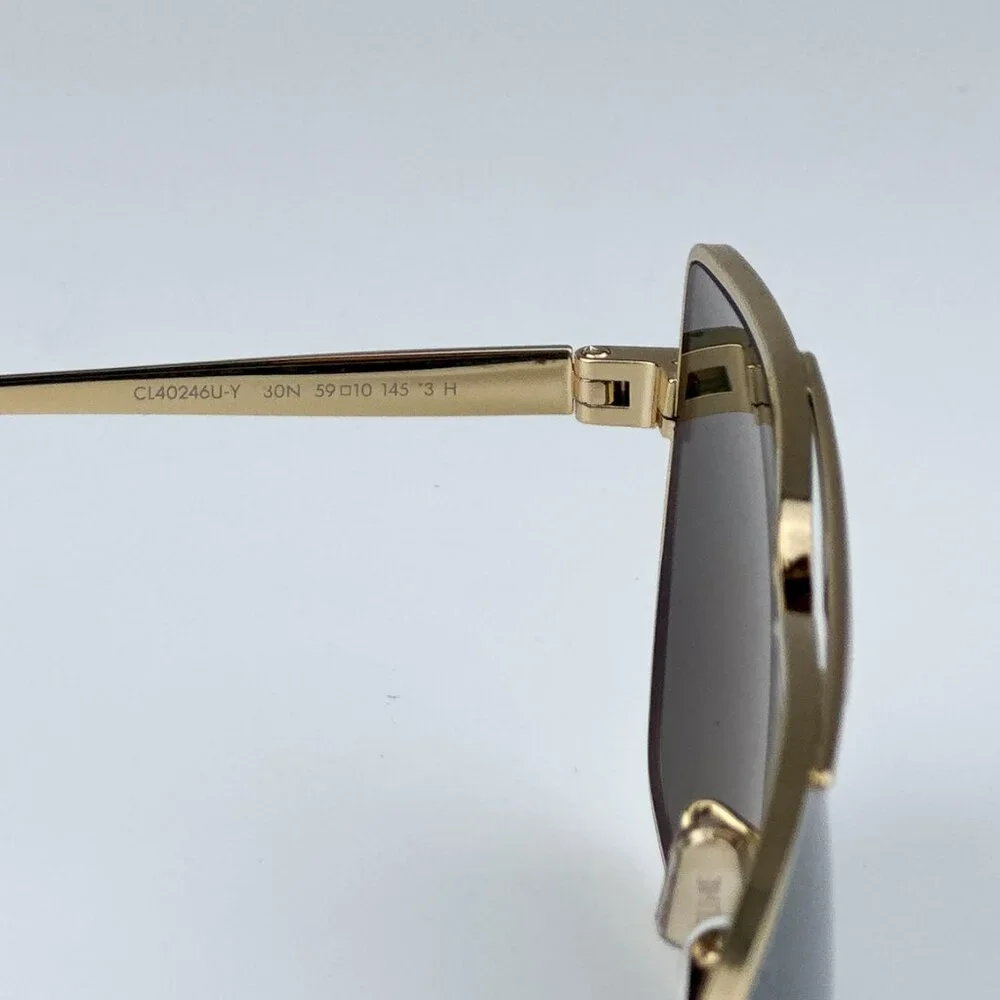 Celine CL40246U-Y 30N BRAND NEW Sunglasses Gold Green Aviator Unisex - Picture 10 of 15